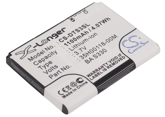 CS-DTS3SL : Battery for O2 XDA Guide - Replaces O2 JADE160, 35H00118-00M, BA S330