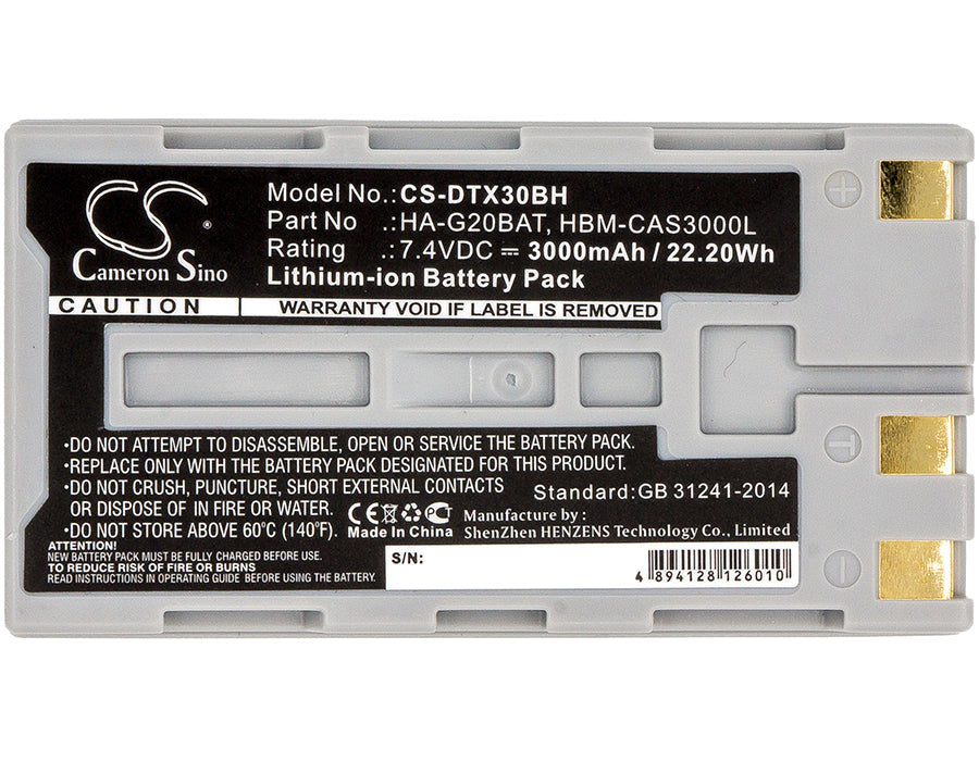 CS-DTX30BH : Battery for Hioki LR8511, LR8510 - Replaces Hioki Z1007