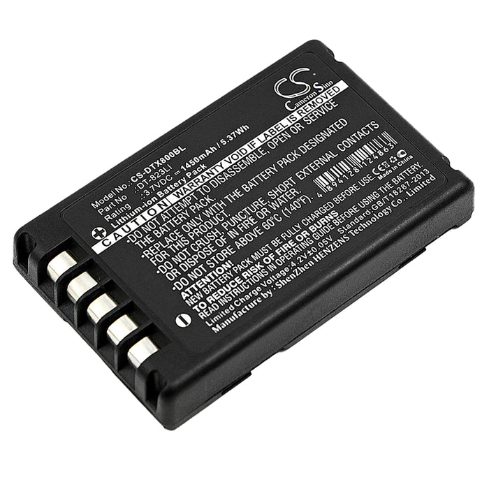 CS-DTX800BL : Battery for Casio DT-800, DT-810 - Replaces Casio DT-823LI