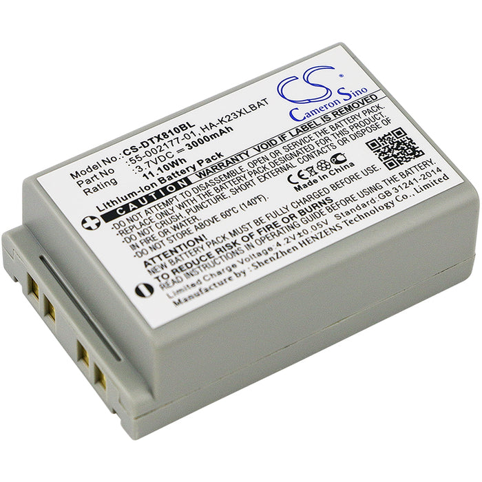 CS-DTX810BL : Battery for Casio DT-X8, DT-X8-10E, DT-X8-20E and others - Replaces Casio 55-002177-01, HA-K23XLBAT