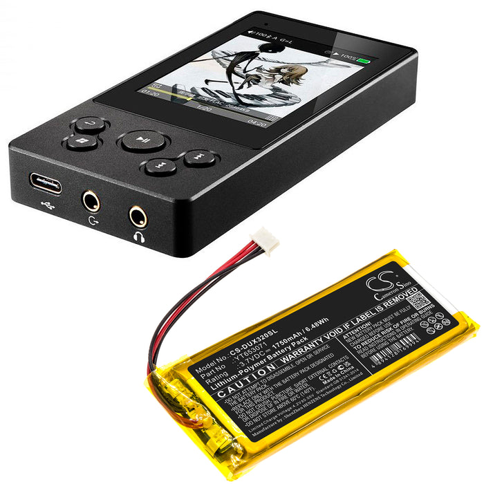 CS-DUX320SL : Battery for XDUOO X3 Mark II - Replaces XDUOO YT653071