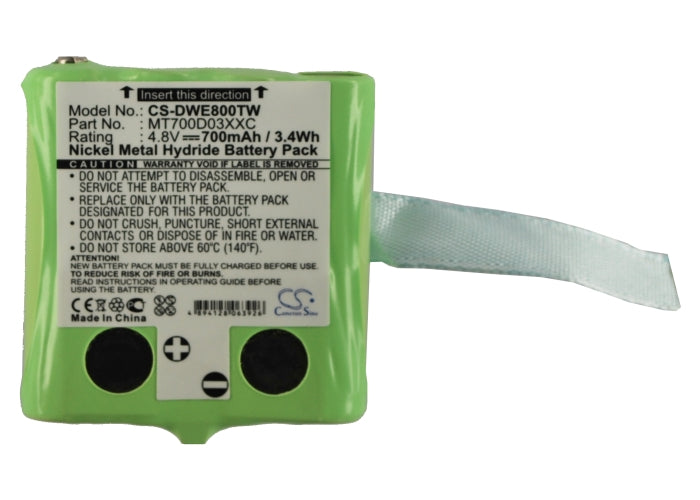 CS-DWE800TW : Battery for DeTeWe Outdoor 8000, Outdoor PMR 8000, PMR8000 - Replaces DeTeWe MT700D03XXC