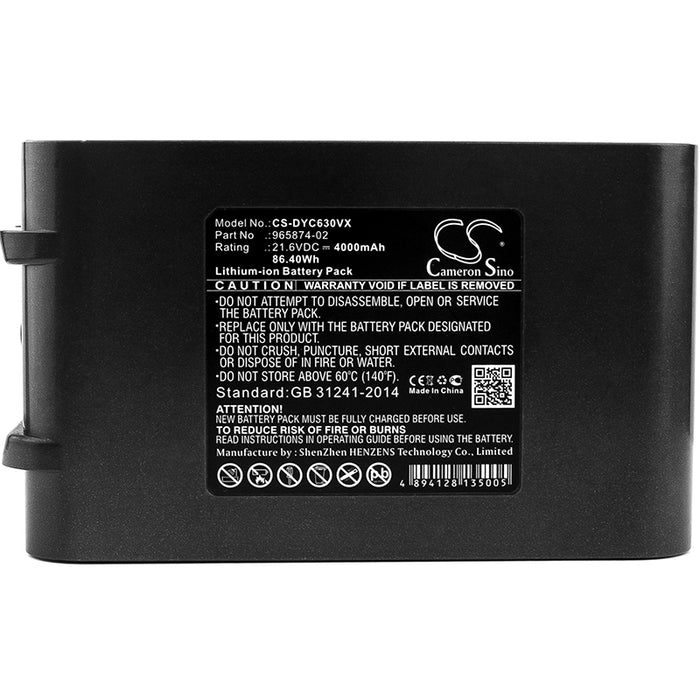 CS-DYC630VX : Battery for Dyson DC61, DC62, DC58 and others - Replaces Dyson 965874-02, 205794-01/04, 965874-01 and others