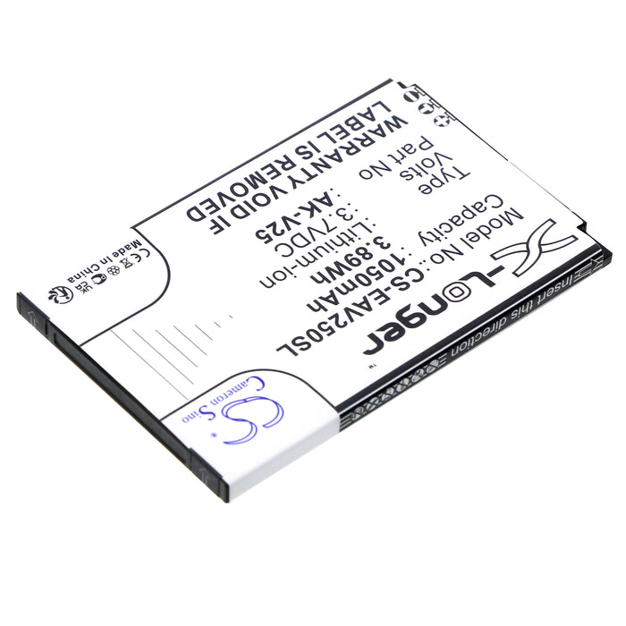 CS-EAV250SL : Battery for Emporia Pure, V25, V25_001 and others - Replaces Emporia AK-V25, AK-V25 (V2.0)