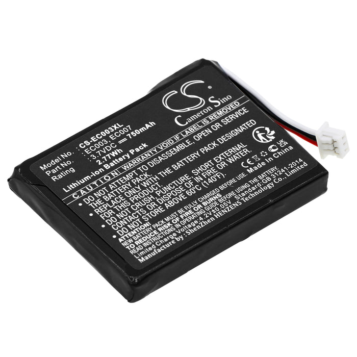 CS-EC003XL : Battery for Apple iPOD Mini 4GB, iPOD Mini 6GB, MINI 4GB M9802 and others - Replaces Apple EC003, EC007