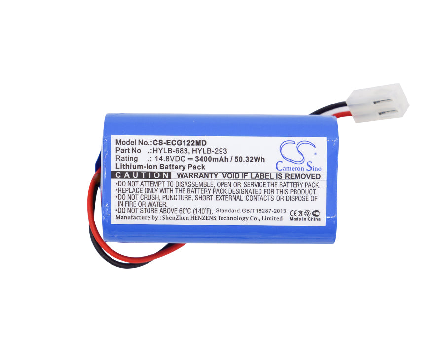 CS-ECG122MD : Battery for Biocare ECG-1200, ECG-1210, ECG-1201 - Replaces Biocare HYLB-683, HYLB-293