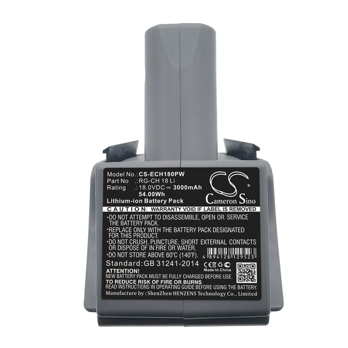 CS-ECH180PW : Battery for Einhell RG-CH 18 Li - Replaces Einhell RG-CH 18 Li