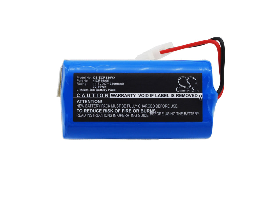 CS-ECR130VX : Battery for ETA Aron 2512, 1515 Falco, 2515 FalcoSmart and others - Replaces Ecovacs 4ICR19/65, INR18650-M26-4S1P