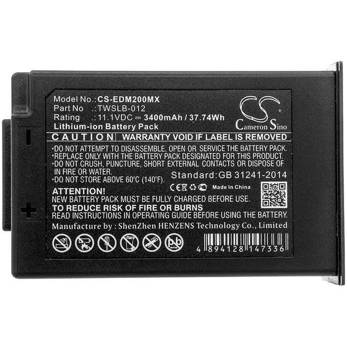 CS-EDM200MX : Battery for EDAN IM12, IM20, iM20 Transport Patient Monitor - Replaces EDAN TWSLB-012, 21.21.064213-11