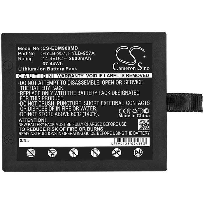 CS-EDM900MD : Battery for EDAN M9, M9B, M8A - Replaces EDAN HYLB-957A, HYLB-957