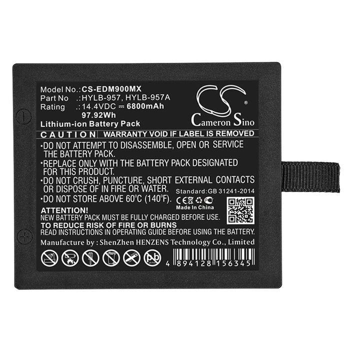 CS-EDM900MX : Battery for EDAN M9, M9B, M8A - Replaces EDAN HYLB-957A, HYLB-957