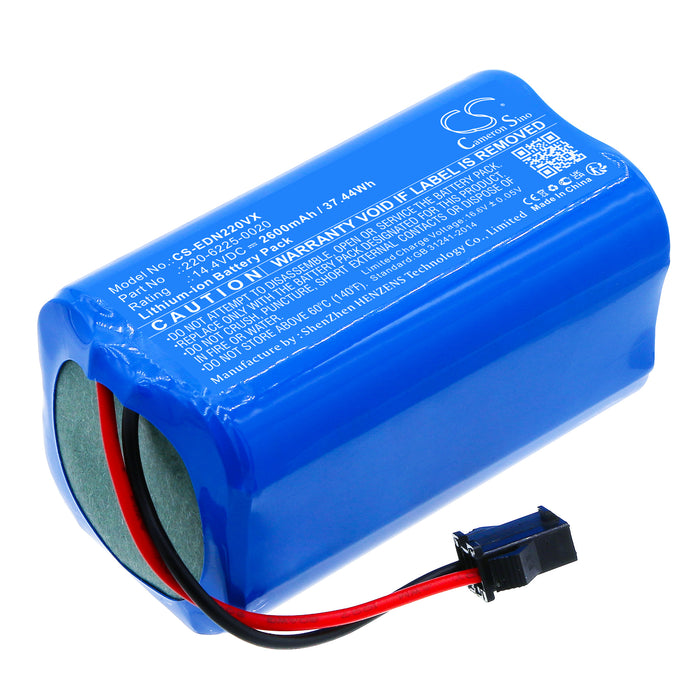 CS-EDN220VX : Battery for Lenovo E1-L, D450 - Replaces Ecovacs 220-6225-0020, NR18650 M26-4S1P-1, 220-6225-0021