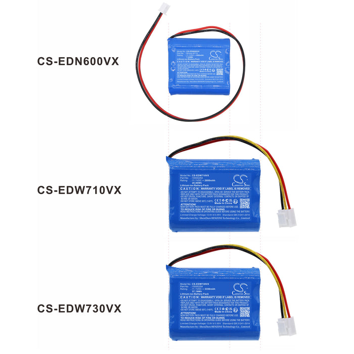 CS-EDN600VX : Battery for Ecovacs Winbot W710,  Winbot WRN70,  Winbot W730 and others