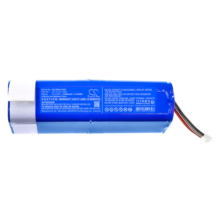 CS-EDX110VX : Battery for Ecovacs Deebot T10, Deebot T10 Turbo, Deebot T10 Plus and others - Replaces Ecovacs 201-2115-1959