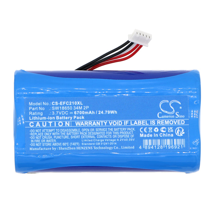 CS-EFC210XL : Battery for Eufy Security C210 SoloCam, 2K Wireless Door Camera - Replaces Eufy SW18650 34M 2P