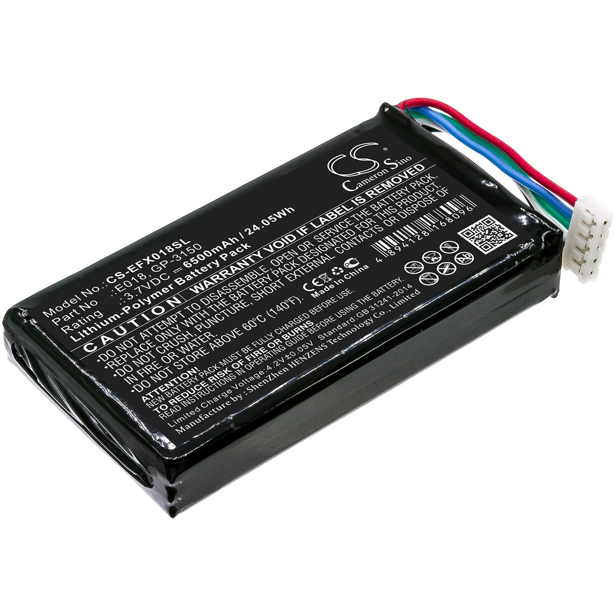 CS-EFX018SL : Battery for EXFO OX1, OX1 Optical Fiber Multimeter, OX1 ...