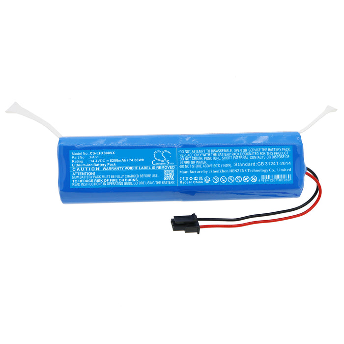 CS-EFX800VX : Battery for Eufy RoboVac X8, RoboVac X8 Hybrid, RoboVac X8 White and others - Replaces Eufy PA61