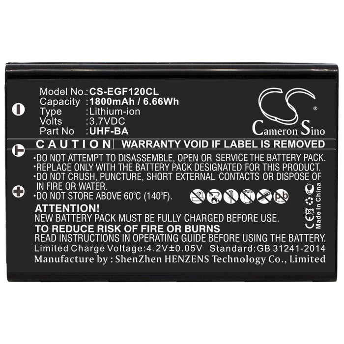 CS-EGF120CL : Battery for EnGenius UHF - Replaces EnGenius UHF-BA