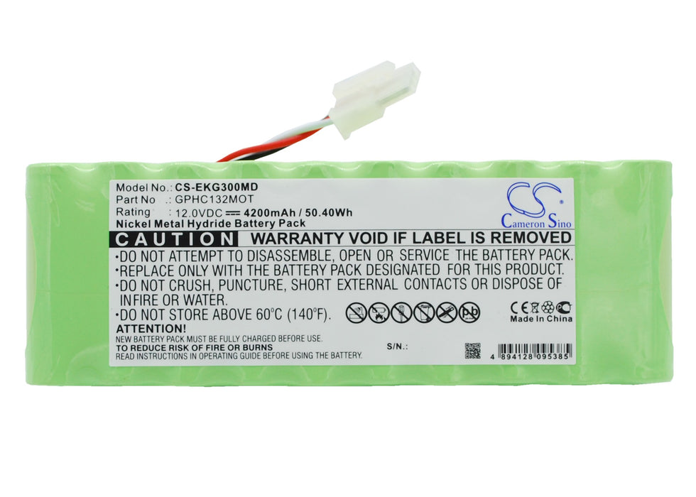 CS-EKG300MD : Battery for Bionet EKG3000, FC1400 TwinView Fetal Monitor, FC-1400 TwinView Fetal Monitor - Replaces Bionet GPHC132MOT