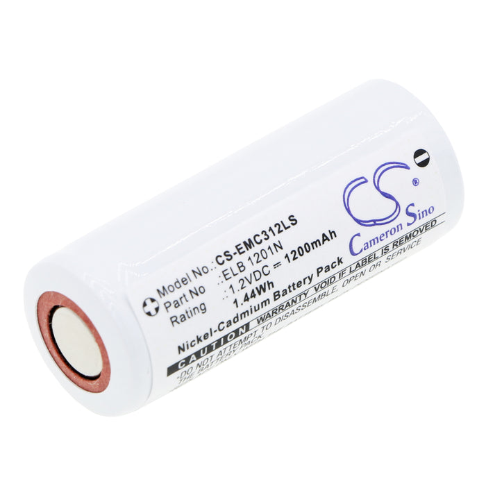 CS-EMC312LS : Battery for Lithonia LX S W 3 G 120/277 EL N, LQM S W 3 R 120/277 ELNSD, LE S 1 R 120/277 EL N SD and others - Replaces Lithonia ELB 1201N