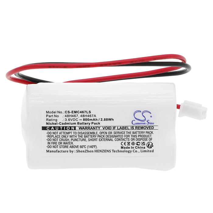 CS-EMC467LS : Battery for LumaPro 6CGL6 - Replaces LumaPro 48H467, 48H467A