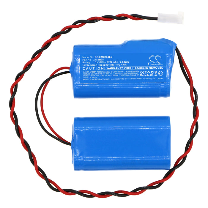 CS-EMC750LS : Battery for DUAL-LITE EVCUGWD4, EVCURWD4 - Replaces DUAL-LITE 784H75