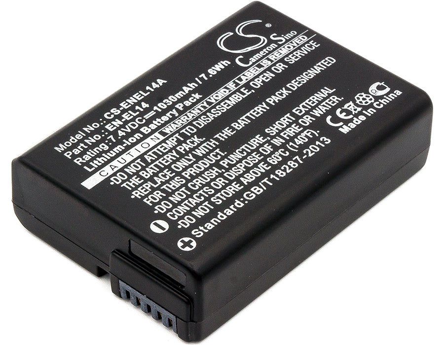 CS-ENEL14A : Battery for Nikon Coolpix P7000, Coolpix P7100, Coolpix P7700 and others - Replaces Nikon EN-EL14