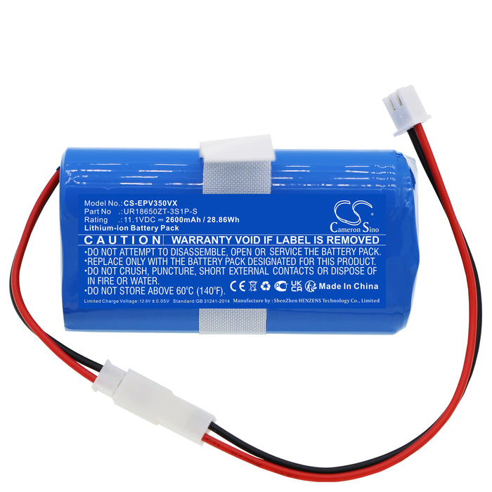 CS-EPV350VX : Battery for Electropan Ilife V3S - Replaces Electropan UR18650ZT-3S1P-S