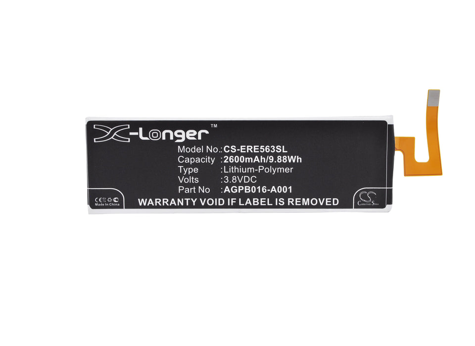 CS-ERE563SL : Battery for Sony Ericsson Xperia M5, Xperia M5 dual, E5633 and others - Replaces Sony Ericsson AGPB016-A001