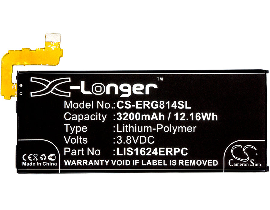 CS-ERG814SL : Battery for Sony Xperia XZ Premium, Xperia XZ Premium TD-LTE, SO-04J and others - Replaces Sony LIP1642ERPC