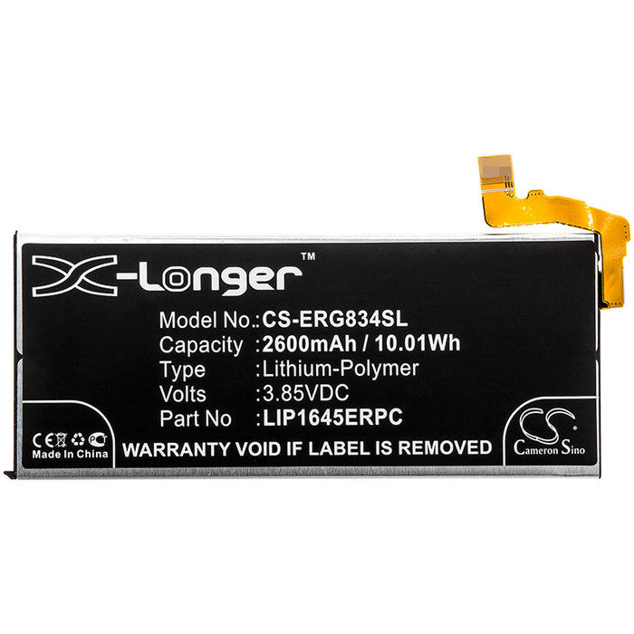 CS-ERG834SL : Battery for Sony Xperia XZ1, XZ1 TD-LTE, G8342 and others - Replaces Sony LIP1645ERPC