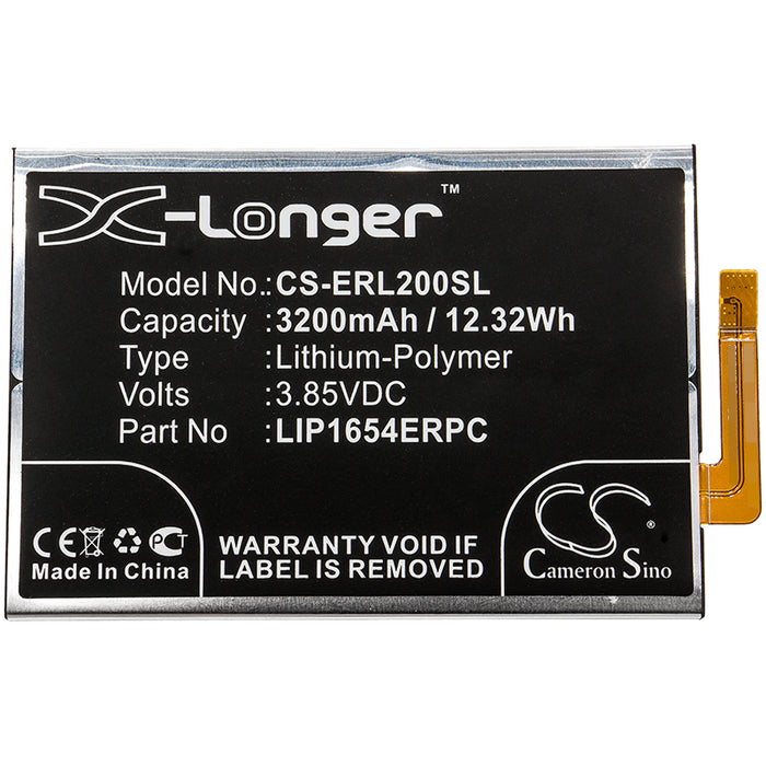 CS-ERL200SL : Battery for Sony Xperia L2, Xperia L2 TD-LTE, H3311 and others - Replaces Sony LIP1654ERPC, 1309-2682, SNYSK84