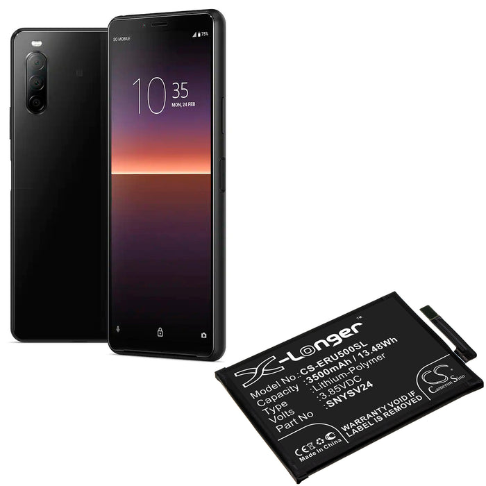 CS-ERU500SL : Battery for Sony Xperia 10 II, XQ-AU42, XQ-AU5 and others - Replaces Sony SNYSV24