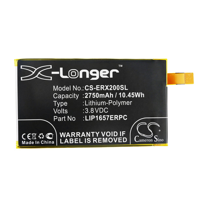 CS-ERX200SL : Battery for Sony Xperia XZ2 Compact, SO-05K, H8324 and others - Replaces Sony LIP1657ERPC, 1310-1071