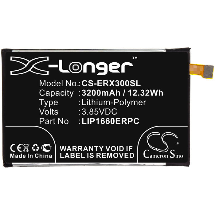 CS-ERX300SL : Battery for Sony Xperia XZ3, H9436, 801SO and others - Replaces Sony LIP1660ERPC