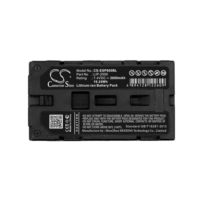 CS-ESP600BL : Battery for Epson Mobilink TM-P60, M196D, TMP60 and others - Replaces Epson LIP-2500, C32C831091, NP-500 and others