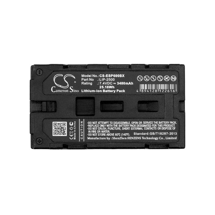 CS-ESP600BX : Battery for Epson Mobilink TM-P60, M196D, TMP60 and others - Replaces Epson LIP-2500, C32C831091, NP-500 and others