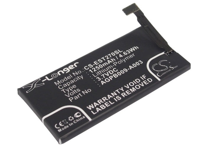 CS-EST270SL : Battery for Sony Xperia ST27, ST27i, Lotus and others - Replaces Sony AGPB009-A003, 1255-9147.1