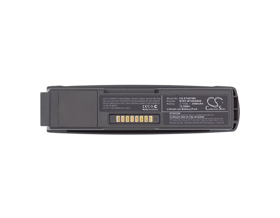 CS-ET4070BL : Battery for Zebra WT41N0, WT4000, WT4090 - Replaces Symbol 55-000166-01, BTRY-WT40IAB0E, 82-90005-05 and others