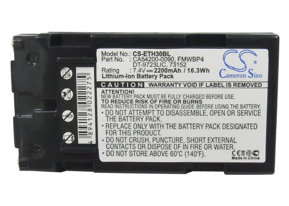 CS-ETH30BL : Battery for Intermec T2435, Antares 2420, Antares 2425 and others - Replaces Intermec CA54200-0090, FMWBP4