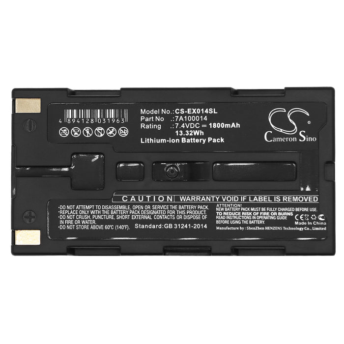 CS-EX014SL : Battery for Printek MT2, MT3-II, MTP300 and others - Replaces Printek 91304, 91852