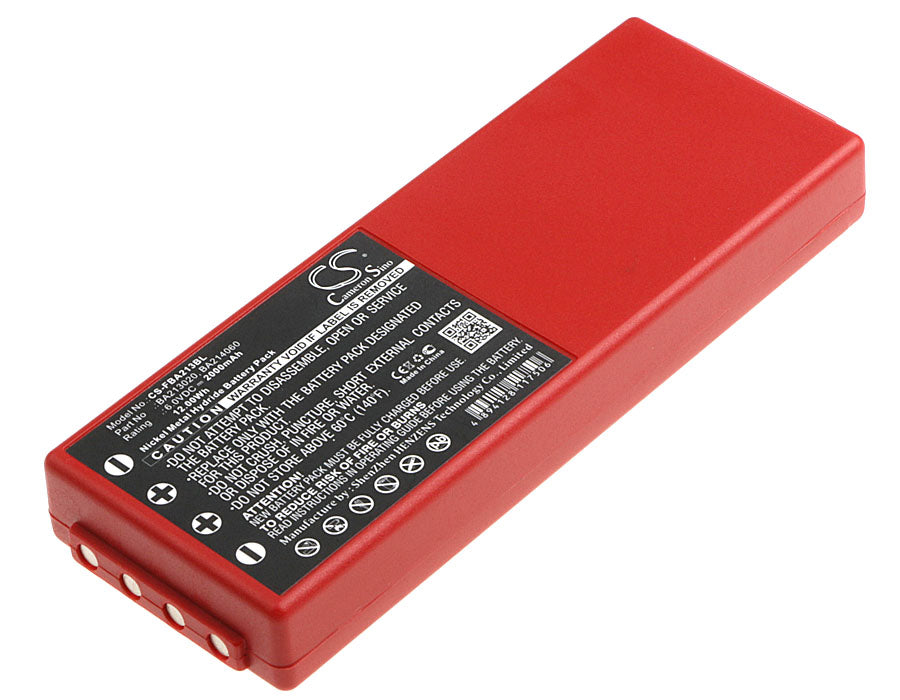 CS-FBA213BL : 6.0v 2000mAh NiMH battery for HBC, replaces BA210, BA213020, BA214060 & others (RED)