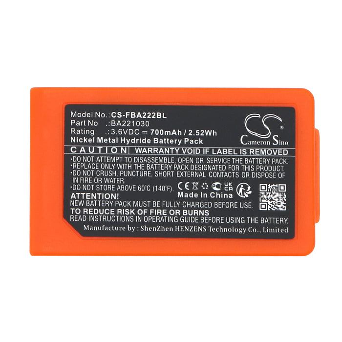 CS-FBA222BL : 3.6v 700mAh NiMH battery, replaces HBC  BA221030