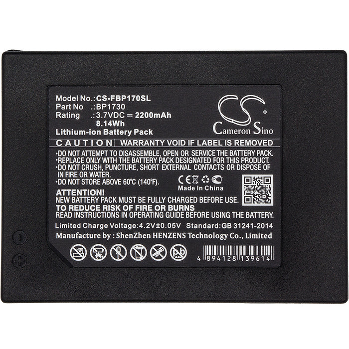 CS-FBP170SL : Battery for Fluke 1730, 1730 Three-Phase Electrical Energy Logger, 1730 Energie Logger - Replaces Fluke BP1730, BP1730-2009, 4146702 and others