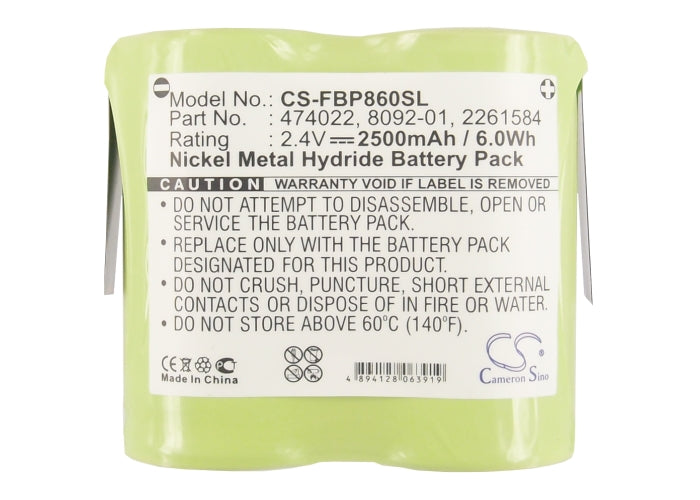 CS-FBP860SL : Battery for Fluke 8010, 8010A, 8010M and others - Replaces Fluke 474022, 8092-01, 2261584