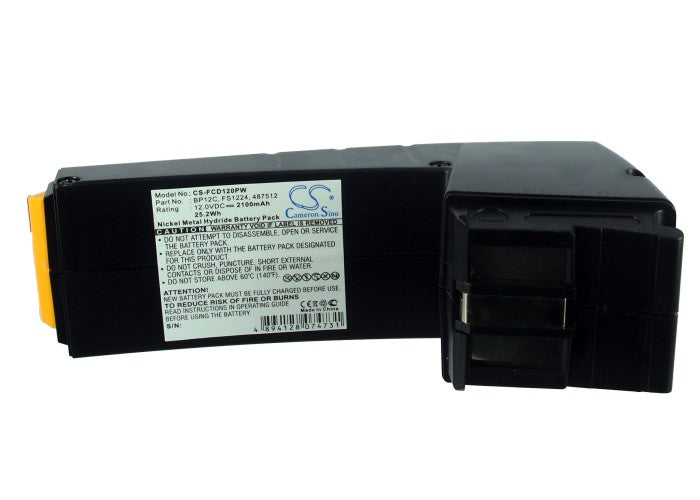 CS-FCD120PW : Battery for Festool CCD12, CCD12v, CCD12ES and others - Replaces Festool BP12C, BPH12C, FS1224 and others