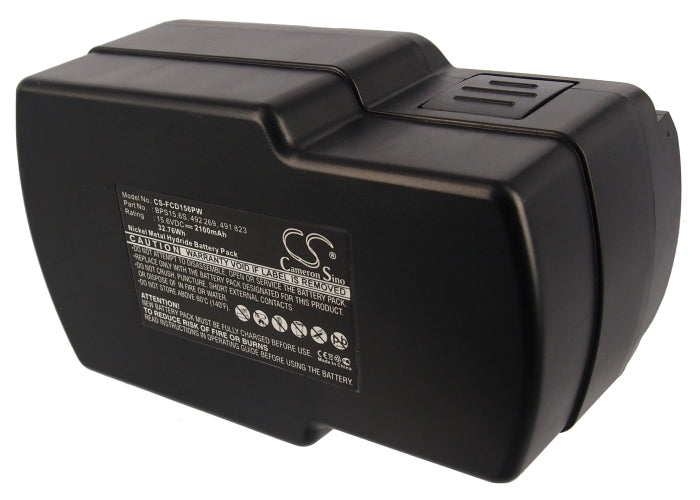 CS-FCD156PW : Battery for Festool TDK15.6, PS 400, T15+3 - Replaces Festool BPS15.6, BPS15, 6S and others