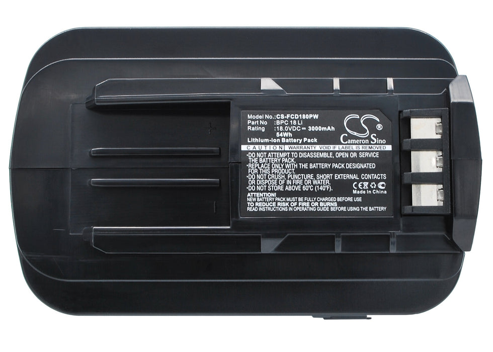 CS-FCD180PW : Battery for Festool Quadrive T18, Quadrive TSC55, T18+3 and others - Replaces Festool BPC 18 Li, 498343, 499849