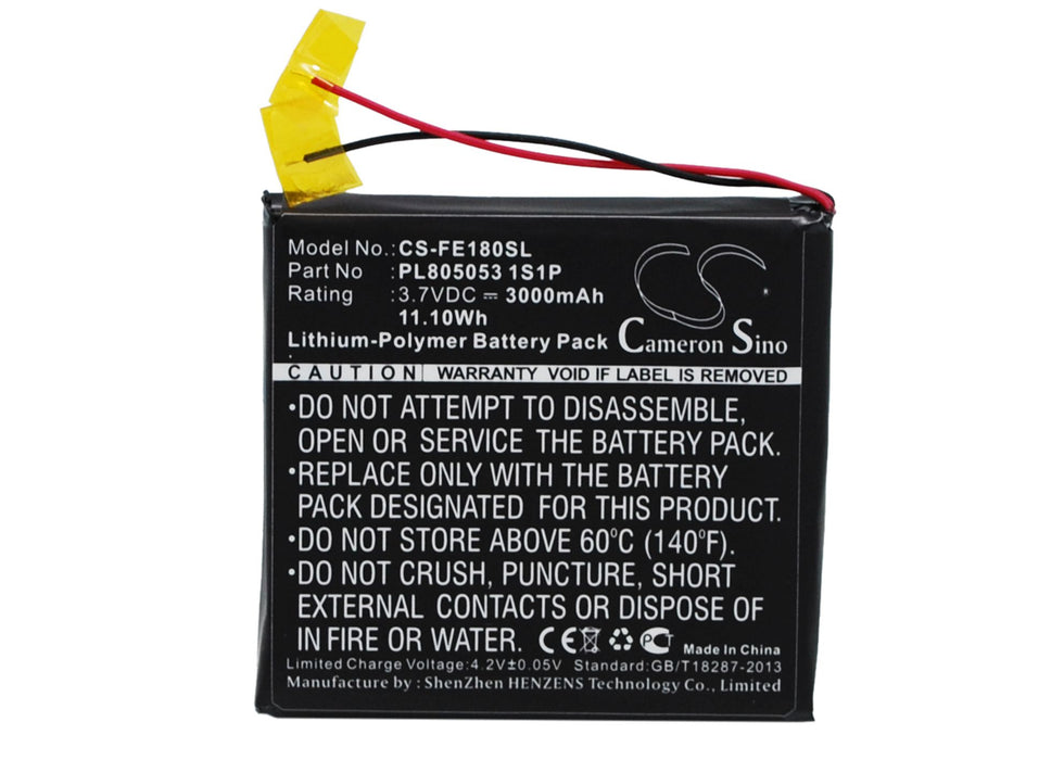 CS-FE180SL : Battery for Fiio E18 - Replaces Fiio PL805053 1S1P