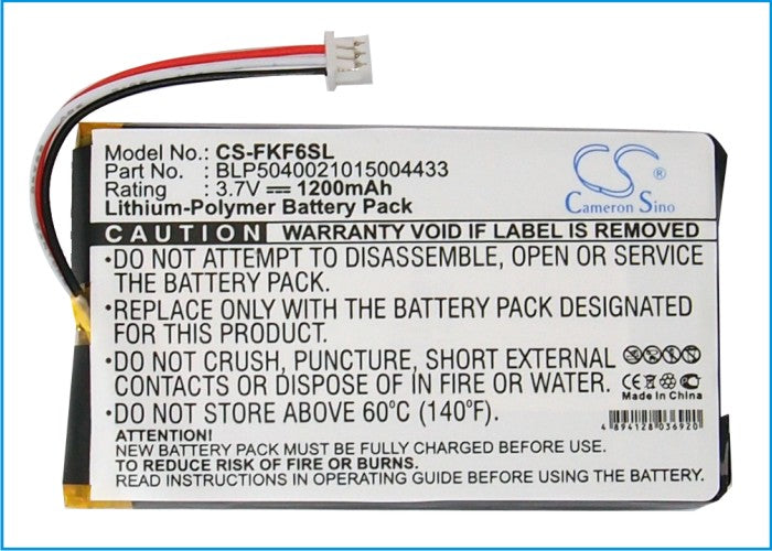 CS-FKF6SL : Battery for Falk F3, F4, F6 - Replaces Falk BLP5040021015004433